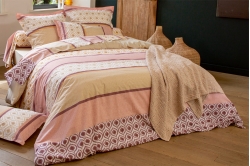 Linge de lit INOUK rose - TRADILINGE