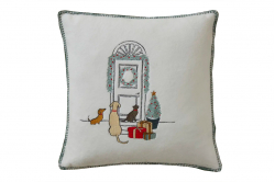 Housse de coussin LUEUR D'HIVER - SYLVIE THIRIEZ